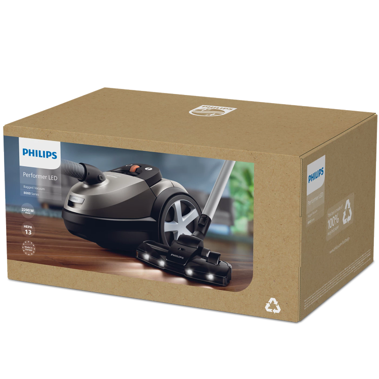 جاروبرقی فیلیپس مدل XD8052 چراغدار سری ۸۰۰۰ (مونتاژ لهستان)