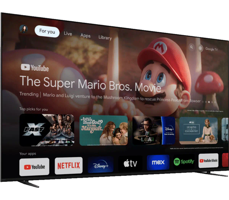 تلویزیون سونی XR70 سایز 75 اینچ 120 هرتز گیمینگ Google TV 4K